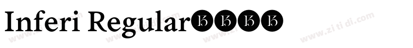 Inferi Regular字体转换
